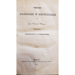 Poesías jocosas y satíricas. Segunda edición corregida y aumentada.