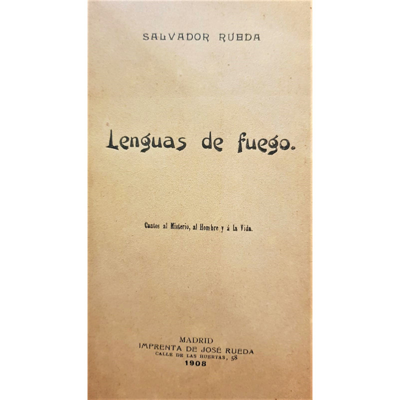 Lenguas de fuego. Cantos al misterio, al hombre y a la vida.