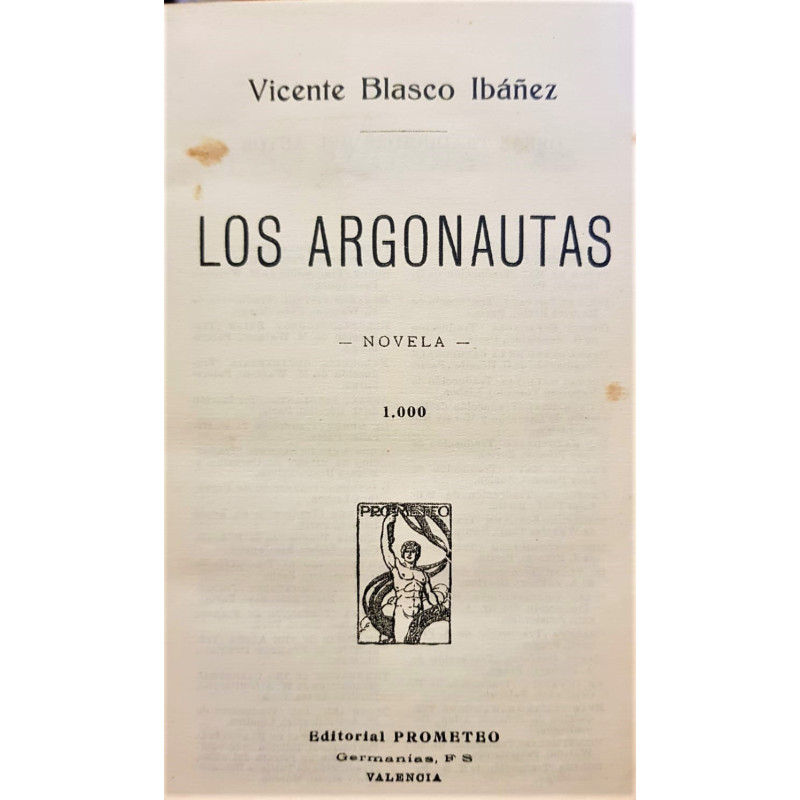 Los argonautas. Novela.