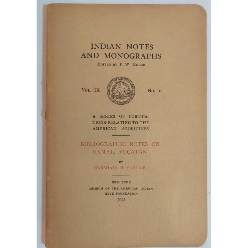 Bibliographic notes on Uxmal, Yucatan.