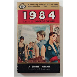 1984. A Novel by George Orwell.