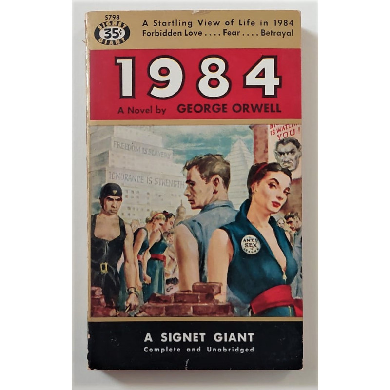 1984. A Novel by George Orwell.