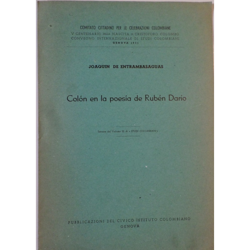 Colón en la poesía de Rubén Darío.