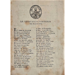 LA CONSTANCIA Española. Oda Anacreóntica.