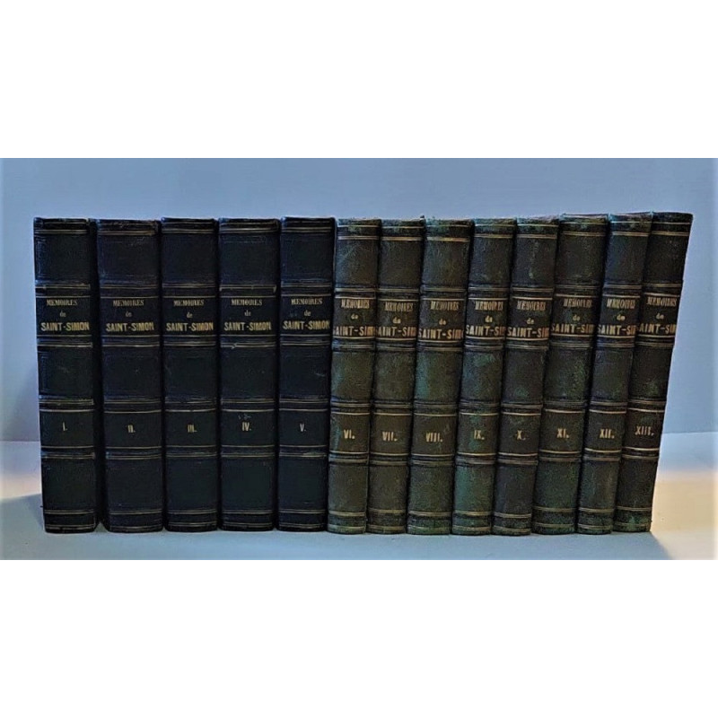 Mémoires completes et authentiques du Duc de Saint-Simon sur le Siecle de Louis XIV el la Regence. Collationnés sur le manuscrit