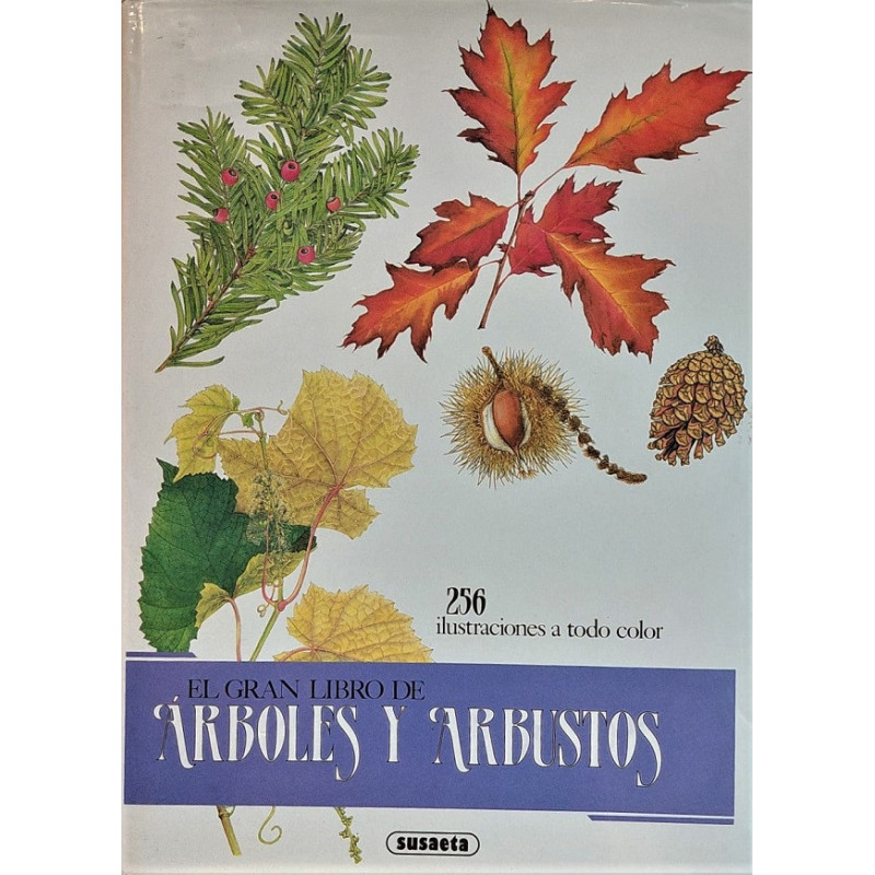 El gran libro de árboles y arbustos. Ilustraciones de Vlasta Matousová.