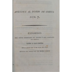 Exposición del Señor Secretario de Estado y del Despacho de Marina. Leída a las Cortes en la sesión del 15 de Julio de 1820.