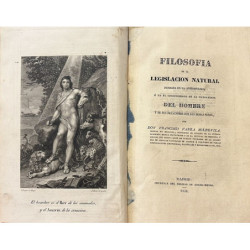 Filosofía de la legislación natural fundada en la antropología o en el conocimiento de la naturaleza del hombre y de sus relacio