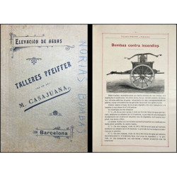 TALLERES Pfeiffer de M. Casajuana. Catálogo núm. 20. Catálogo especial para elevación de aguas.