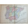 Carte Physique et Politique de l'Espagne et du Portugal.