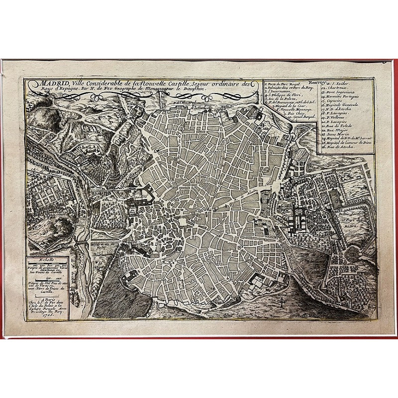 Madrid, Ville Considerable de la Nouvelle Castille, sejour ordinaire des Roys d'Espagne.