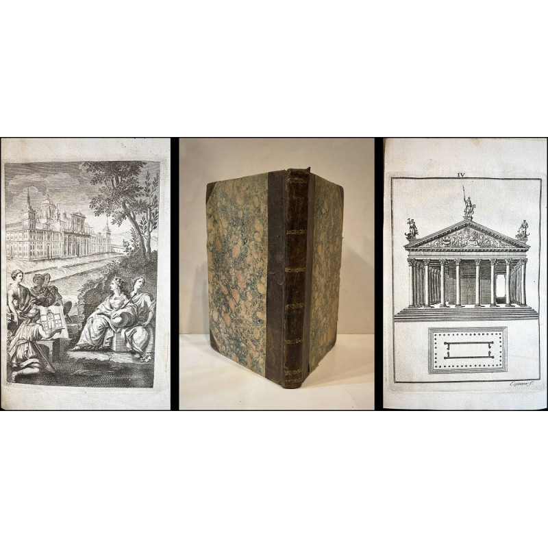 Compendio de los diez Libros de Arquitectura de Vitruvio escrito en francés, por Claudio Perrault de la R. Academia de Ciencias