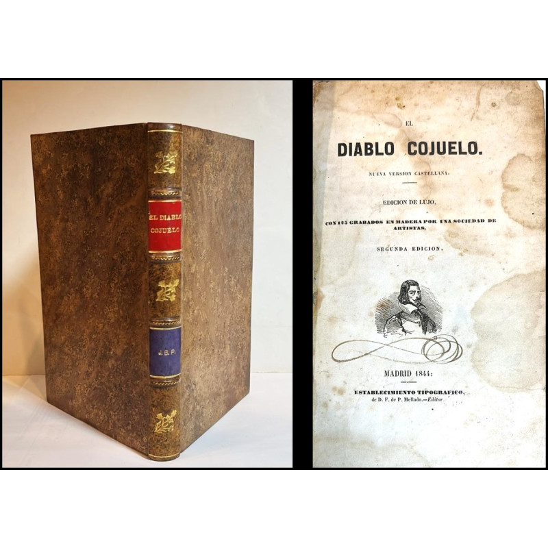 El diablo cojuelo. Edición de lujo, con 125 grabados en madera por una sociedad de artistas.