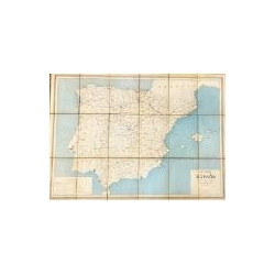 CARTA itineraria de España. Construida en el depósito Central de Planos de la Dirección general de Obras Públicas.