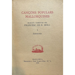 Cançons populars mallorquines. Selecció I, Amoroses.