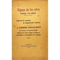 Higiene de los niños (consejo a los padres). Colección de artículos de bulgarización científica.