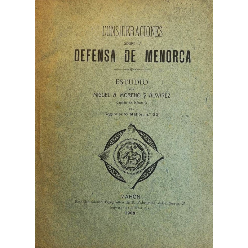 Consideraciones sobre la defensa de Menorca. Estudio por…
