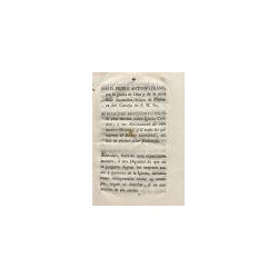 Nos D. Pedro Antonio Juano por la Gracia de Dios… Obispo de Menorca, al muy Ilustre Arcediano y Cabildo de esta nuestra Santa Ig