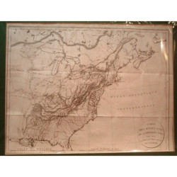 Carte des Etats-Unis de l'Amerique-Nord. Pour servir au Tableau du Climat et du Sol.