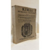Rimas humanas y divinas, no sacadas de bibliotecas ninguna.
