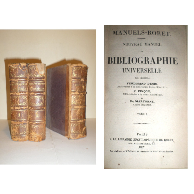 Nouveau manuel de Bibliographie Universelle.