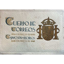 CUERPO de Correos, 12 de marzo de 1889. Caja postal de ahorros, 12 de marzo de 1916.