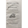 Réplique de Bergasse a M. de Montesquiou. (Hacia 1791)