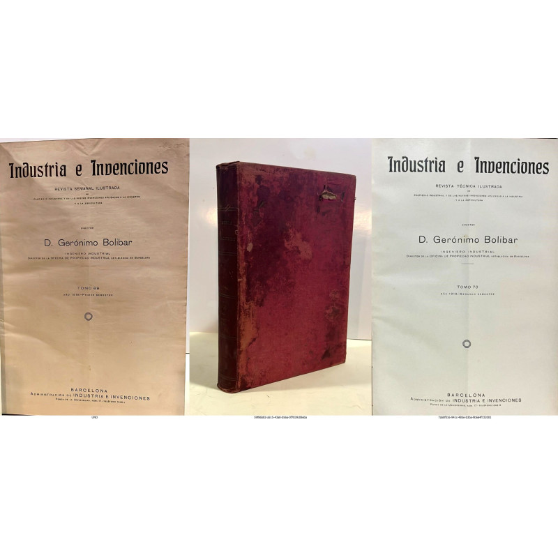 INDUSTRIA e Invenciones. Revista semanal ilustrada de propiedad industrial y de las nuevas invenciones aplicadas INDUSTRIA e Invenciones. Revista semanal ilustrada de propiedad industrial y de las nuevas invenciones aplicadas