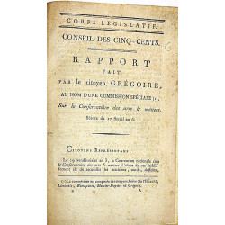 Rapport fait par le citoyen Grégoire, au nom d'une Commission Spéciale. Sur le Conservatoire des arts & métiers.