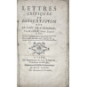 Lettres critiques et dissertation sur le prêt de commerce. 1774