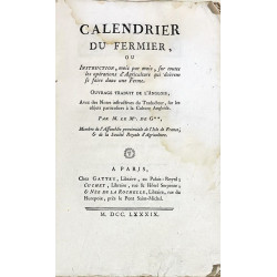 Calendrier du Fermier, ou Instruction, mois par mois, sur toutes les opérations d'Agriculture