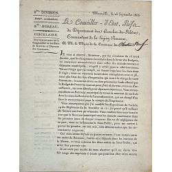 LE CONSEILLER-d'Etat, Préfet du Département de Bouches-du-Rhône, a M. le Maine. 1806 de la Commune de…