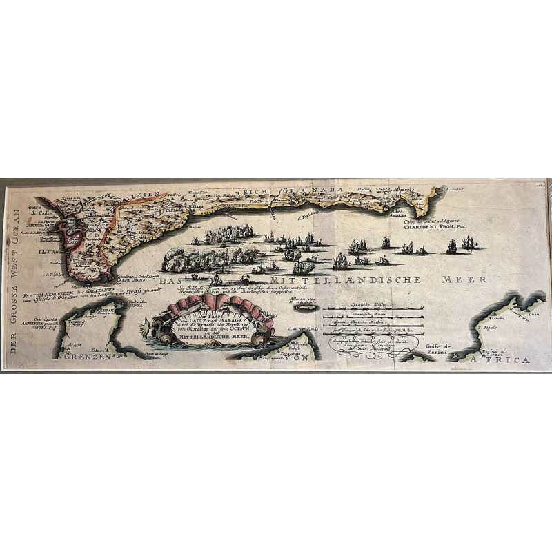 Die Fahrt von Cadiz nach Malaga. (Hacia 1725) Die Fahrt von Cadiz nach Malaga. (Hacia 1725)
