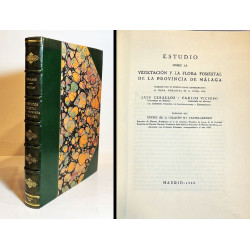 Estudio sobre la vegetación y la flora forestal de la provincia de Málaga.