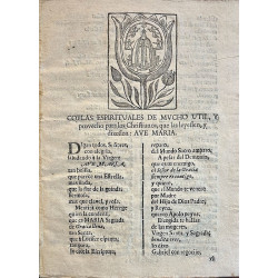 [COLECCIÓN de 7 pliegos poéticos encuadernado en un volumen, Siglo XVIII,  20,5 x 15,5 cm., pergamino]
