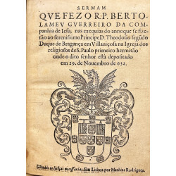 Sermam que fezo nas exequias do Serenissimo Principe D. Theodosio segudo Duque de Bragança