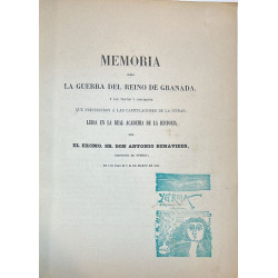 Benavides. Memoria sobre la guerra del Reino de Granada
