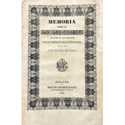 Memoria sobre el templo druida hallado en las cercanías de la Ciudad de Antequera