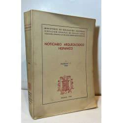 NOTICIARIO arqueológico hispánico. I cuadernos 1-3, 1952.