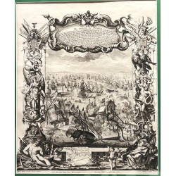 Das See Treffen bey Malaga... Augsburgo, hacia 1714.