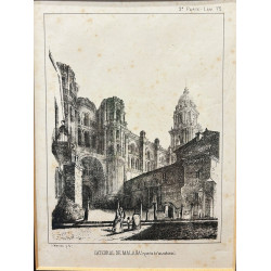 Catedral de Málaga (Puerta de las Cadenas). 1850