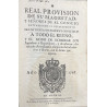 REAL Provisión de Su Magestad, y Señores de el Consejo, extendiendo el repartimiento de las tierras 1768