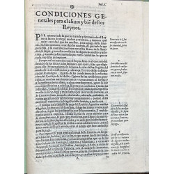 CONDICIONES Generales para el alivio y bien destos reynos. ¿Madrid, hacia 1620)