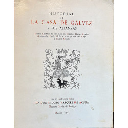 Historial de la Casa de Gálvez y sus alianzas. 1974