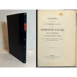Reseña que demuestra el fundamento y causas de la insurrección del 20 de enero en Filipinas. 1872