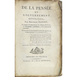 De la pensée du gouvernement républicain. 1797