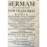 Sermam do Glorioso Sam Francisco de Borja, que em Coimbra , no Real Collegio da Companhia de Iesu
