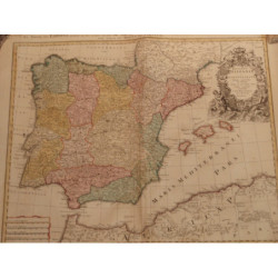 El Reyno de Espanna dividido en dos grandes Estados de Aragon y Castilla, subdividido  en muchas provincias, donde se halla tamb