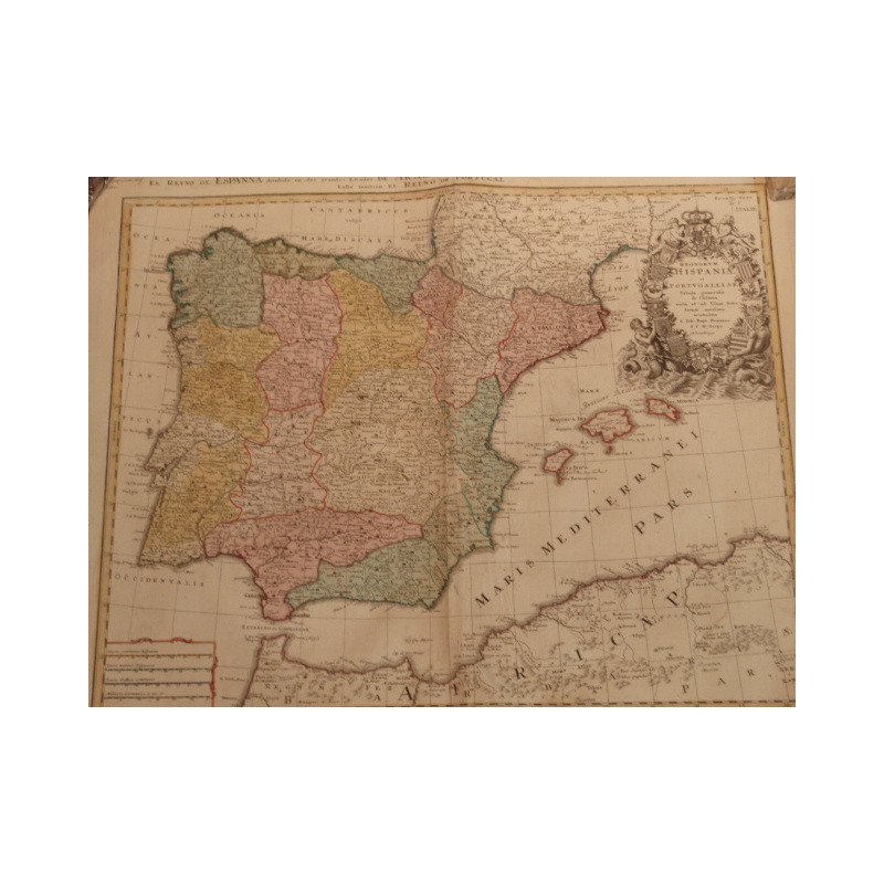 El Reyno de Espanna dividido en dos grandes Estados de Aragon y Castilla, subdividido  en muchas provincias, donde se halla tamb