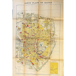 NUEVO Plano de Madrid. Lit. E. Durán, hacia 1928.